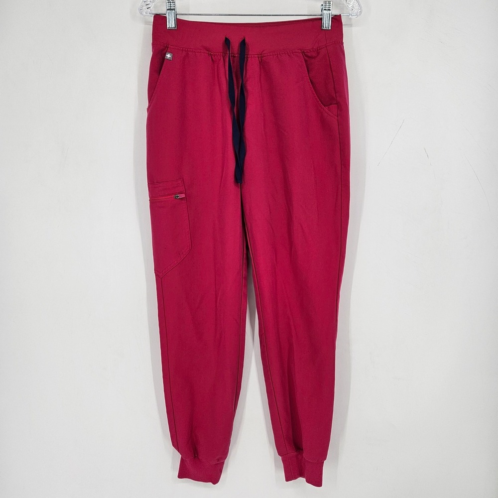 FIGS Zamora Jogger Pants Womens Small Ultra Rose Scrub Medical Uniforms